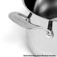 thumbnail image 3 of CUISINART 444-24 Casserole Profilée en Acier Inoxydable de 6 Pintes avec Couvercle en Verre, Argent, 3 of 5