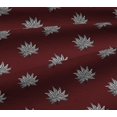 thumbnail image 5 of oneOone Viscose Jersey Fabric Leaves Block Print Fabric By Yard 60 Inch Wide, 5 of 5