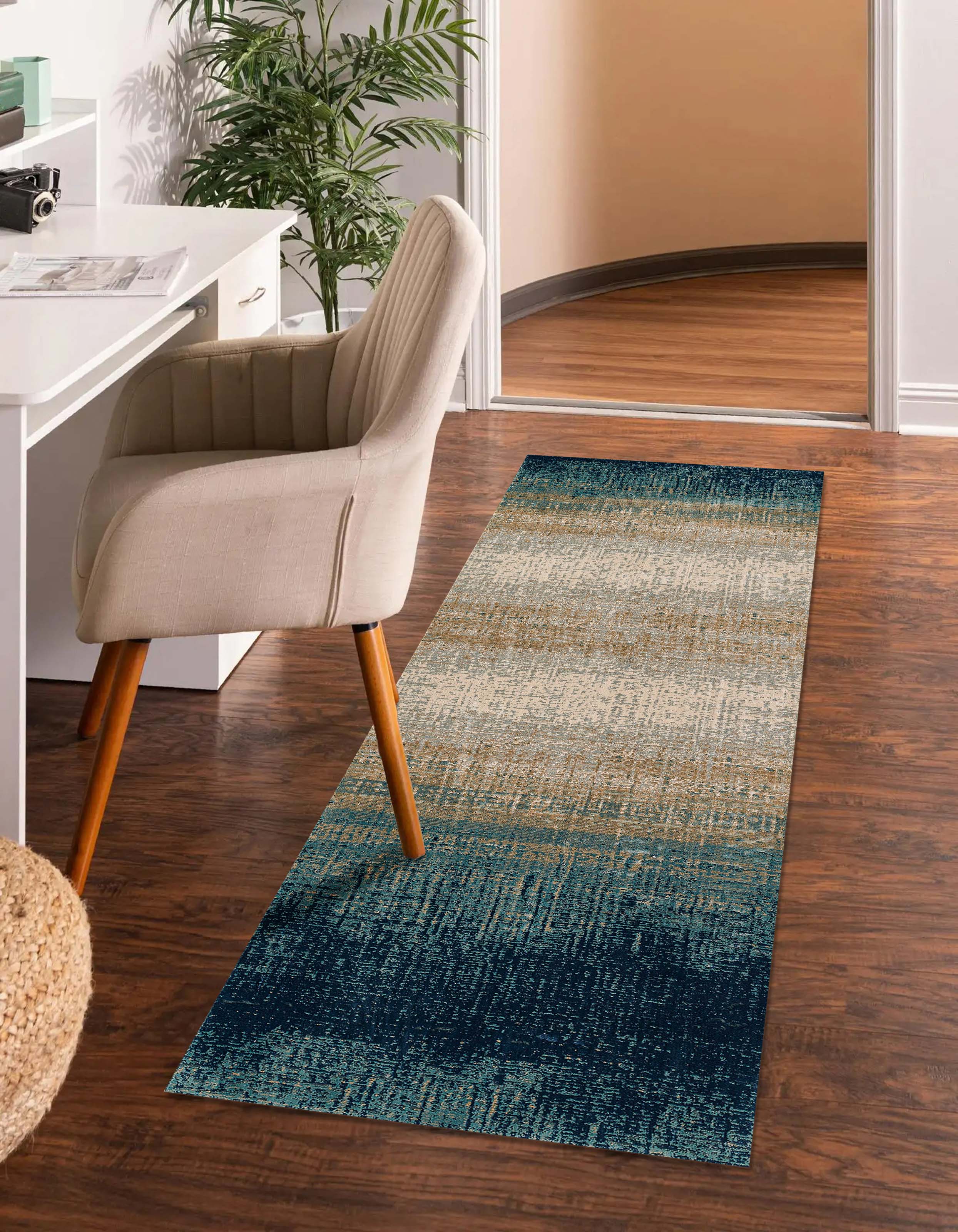 ECARPET Sable Tapis de Couloir pour Salon, Chambre, Salle A Manger, Entrée, Couloir et Plus Encore.