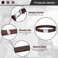 thumbnail image 4 of 1 Ensemble Ceinture Élastique pour Enfants Design Simple Garçons Boucle Ajustable Taille Extensible Réutilisable Lavable Jeans Accessoires de Vêtements Beige Rayé Noir, 4 of 9