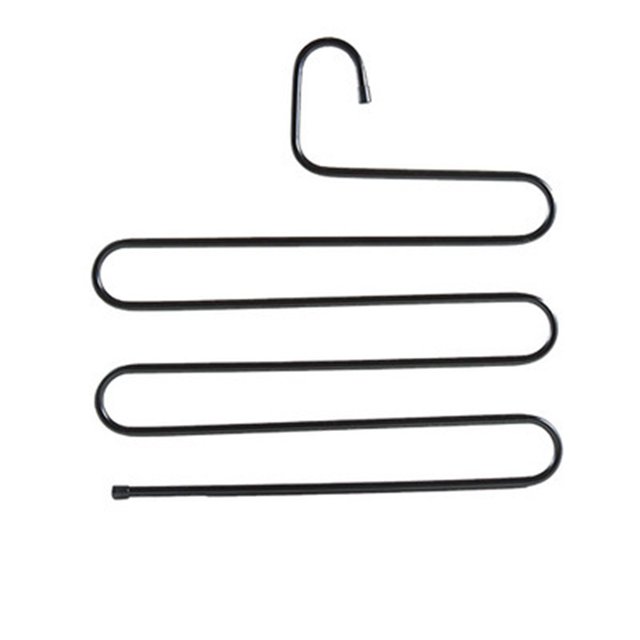 Multi-layer S-shaped Iron Clothing Storage And Hanging, 1 Top Five Ordinary Clothes Hanging