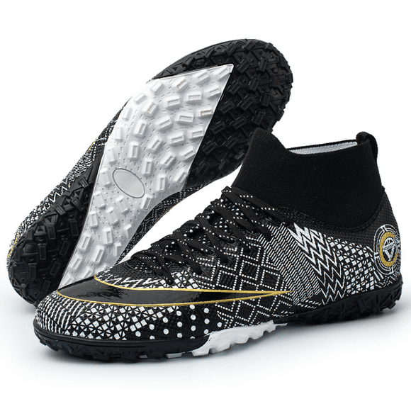 Men and women High-top soccer shoes kids broken nails grass sport training football boots shoes for boys and girls