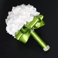 thumbnail image 2 of Faithtur Artificial Wedding Bride Bouquet Romantic Handheld Bridesmaid Flower with Ribbon, 2 of 2