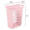 thumbnail image 2 of Sterilite Rectangular Open Hamper, Pink, 2 of 5