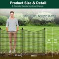 thumbnail image 2 of Panels Decorative Garden Fence with Gate Dog Fence Outdoor for Yard Animal Barrier Fence No Dig Rustproof Metal Garden Edging Fence and Borders Temporary Fenc, 2 of 6