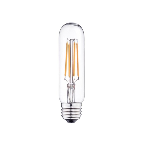 Globe Electric 40W Equivalent Warm White (2700K) T10 Dimmable Vintage Edison LED Plastic Light Bulb, E26 Base, 320 Lumens, 90 CRI, 31244