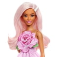 thumbnail image 2 of Barbie Fashionistas Doll #238 in Strapless Rose Dress, Pink Hair with Barrette Accessory, 2 of 6