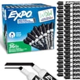 thumbnail image 1 of EXPO Dry Erase Markers, Low Odour Ink, Black, Chisel Tip, 36 Count, 1 of 7