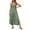 Green, variant on zanvin Dresses for Women, Women's Bohemian Spaghetti Strap Smocked Tiered Long Beach Sun Dresses Sleeveless Solid Maxi Dress