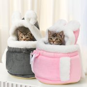 Sentmoon Pet Carrier Dog Carriers for Small Dogs Thickened Winter Backpack Suitable for Cats Indoor Cats Bed Cute Cats Supplies Portable Pet Bag