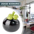thumbnail image 2 of MYG Artificial Fruits Simulated Plastic Fruit Model Decoration For Home Kitchen Tabletop Decor Kids Toy Orange Peach Pear Watermelon, 2 of 10
