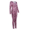 thumbnail image 3 of Womens One Piece Sleepwear Cartoons Print Pajamas Jumpsuit Rompers, 3 of 4
