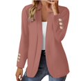 thumbnail image 2 of IMENGL Manteau cardigan Court à Col Cranté à Manches Longues d'Automne Brun, Rose 4TG, Taille M-5TG, 2 of 7