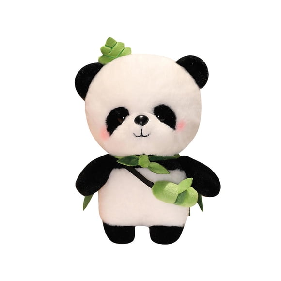 HILABEE Jouets Panda en Peluche Dessin Animé Cadeaux Créatifs Ornements de Sofa Accompagnent Jouet de Sommeil pour Sans Bambou
