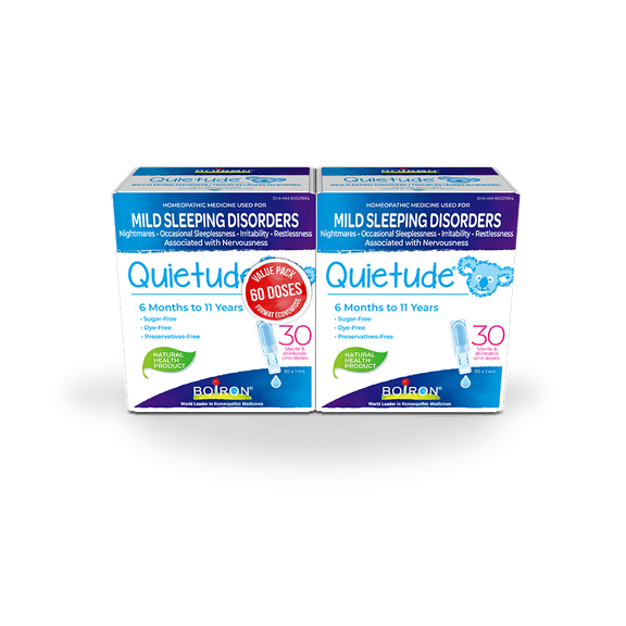 Boiron Quietude for Children – 2 Boxes (30 Unit-Doses Each) – Homeopathic Medicine for Mild Sleeping Disorders