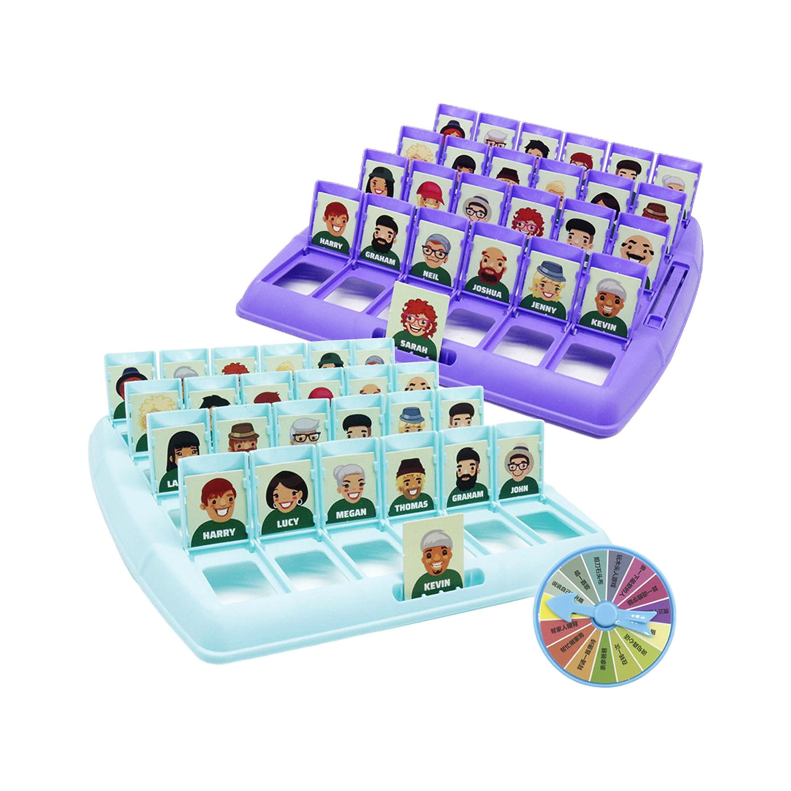 Bunblic Guessing Who Board Game Novelty Educational Toy Battle Game Guessing Who Game for Gifts Party Prop Children Travel Games Girl