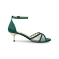 thumbnail image 3 of BLISSFUL STEP Women's Satin Rhinestone Stiletto Heel Sandals, 3 of 7
