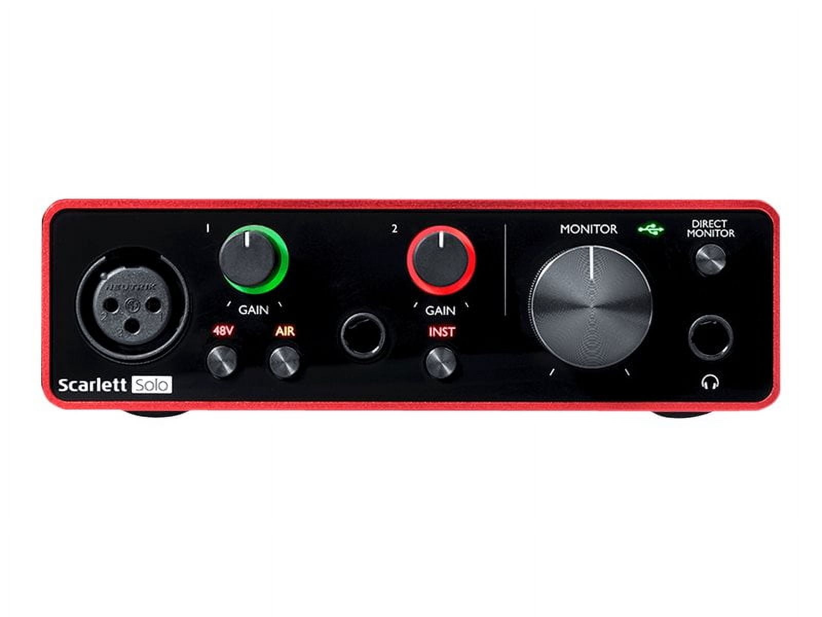 DTM・DAW Focusrite Scarlett solo gen3 Focusrite Scarlett Solo 3rd Gen - Audio interface - 192 kHz - USB