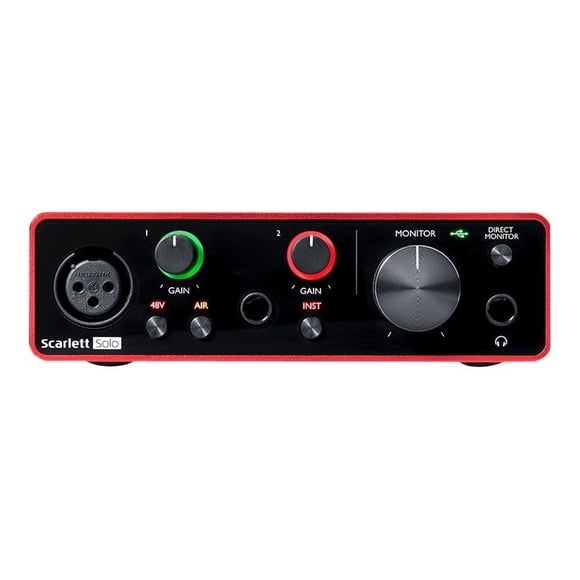 Focusrite Scarlett Solo 3rd Gen - Audio interface - 192 kHz - USB