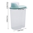 thumbnail image 3 of Oleegame 2PC Produce Storage 2.5L Kitchen Multi Grain Storage Tank Food Dry Goods Storage Box Plastic Sealed Tank Blue, 3 of 6