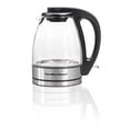 thumbnail image 3 of Hamilton Beach Electric Glass Kettle, 1 Liter Compact Cordless Electric Kettle with Soft Blue LED Illumination, 1500 Watts, 40930JC, 3 of 5