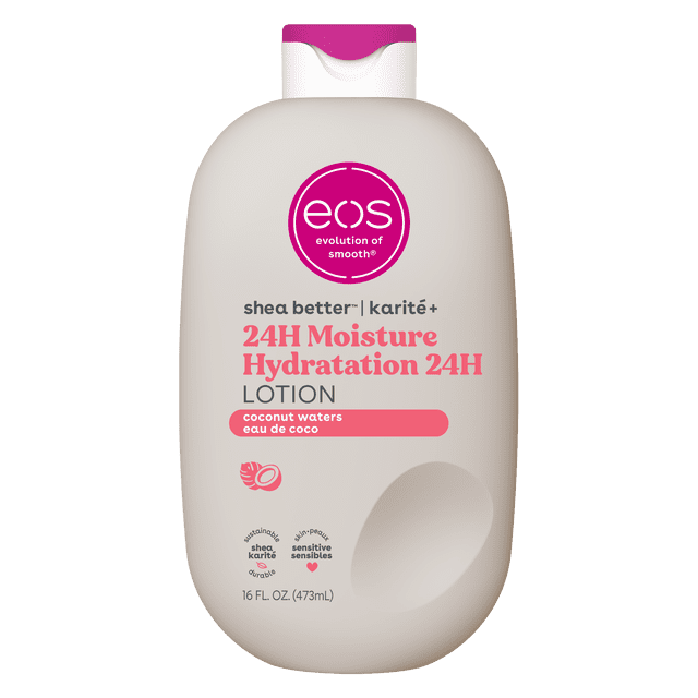 eos Shea Better Hydratation 24H Lotion pour le Corps, Eau de Coco