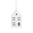 thumbnail image 1 of HOLIDAY TIME 4.25 Inch Lighted White Ceramic House Ornament, 90% Ceramic 10% Electronic Components Hanging Decor, 1 of 6