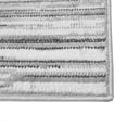 thumbnail image 3 of Tapis Mainstays Moderne Abstrait À Poils Ras, Blanc Et Argent, 5 Pi × 7 Pi, Chambre, Salon, Salle À Manger., 3 of 5