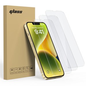TOPVISION 3-Pack Screen Protector for iPhone 13/14/13 Pro(6.1"), HD Clear Tempered Glass, Case Friendly