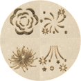 thumbnail image 1 of Ahgly Company Tapis de Zone Carré Transitionnel Lavable en Machine Pêche Beige, 3 Pieds Carré, 1 of 7