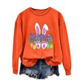 thumbnail image 4 of EGNMCR Easter T-shirt Imprimé T-Shirts Graphiques pour Femmes T-Shirts pour Femmes T-shirt à Col Rond pour Femmes Easter Imprimé Haut à Manches Longues Chandails T-Shirts pour Femmes, 4 of 4