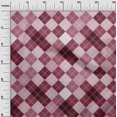 thumbnail image 3 of oneOone Viscose Chiffon Dark Magenta Fabric Check Craft Projects Decor Fabric Printed By The Yard 42 Inch Wide, 3 of 4