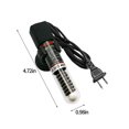 thumbnail image 2 of CHUANK Small Aquarium Heater  Super  Fish Tank Heater Turtle Tank Heater for 5-10 Gal Tanks  Dry-Run/Overheating Protection and Memory Function, 2 of 7