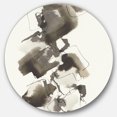 thumbnail image 1 of Designart 'Geometric Glam Square I' Glam Metal Circle Wall Art, 1 of 1