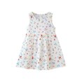 thumbnail image 2 of EQWLJWE Liquidation d'Économies d'Été! Été Tout-Petits Bébés Filles Jupe Trapèze Imprimée Dessin Animé Sans Manches Manteau Robe de Fête 1-7 Ans, 2 of 4