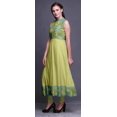 thumbnail image 3 of Bimba Robe Anarkali Mandala Vert Olive pour Femmes, Kurti Imprimée Ethnique Indienne, Longue Kurta, Robe de Soirée, Très Grand, 3 of 6