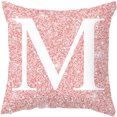 thumbnail image 1 of Letter Throw Pillow Cover Decorative Alphabet Pillow Case Cushion Cover for Home, 1 of 10