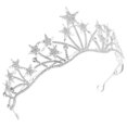 thumbnail image 4 of Crown Headband For Women 1Pack Silver Star Shaped Rhinestone Bridal Accessory For Valentines Day, 4 of 9