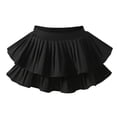 thumbnail image 4 of Girls Mini Pleated Skort - Ruffle Tutu Skirt with Shorts Underneath - Polyester Spandex, Elastic Waist - Summer/Dance/Party, 4 of 4