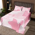 thumbnail image 2 of Erosebridal Vintage Minimalism Coverlet Set Queen, Camouflage Bedding Set, Abstract Geometry Bed Set, Lightweight Room Decorative, 3pcs, 2 of 5