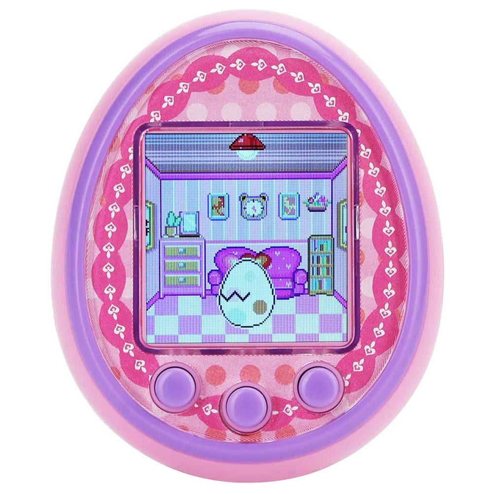 Lot De 2 Animaux électroniques Virtuels – Porte-clés Poussin Rose Et Violet – Jeu Interactif – Cadeau Enfant 8 Ans+