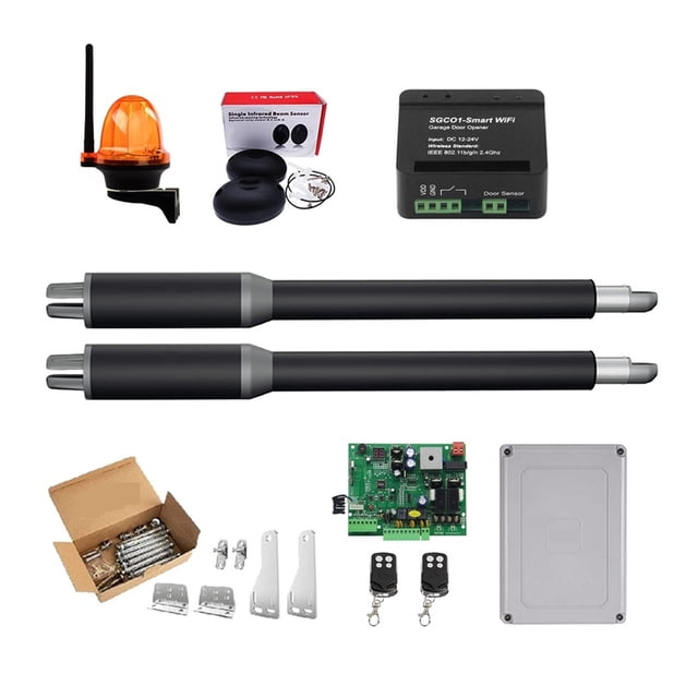 Dual Gate Openers Engine Motor System Automatic Door AC220V/AC110V Swing Gate Driver Closer Actuator Suit Opener ,Free Your Hands