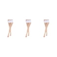 thumbnail image 3 of maskred Soft And Comfortable Tights High Stocking Stretchy Warm Fashionable Easy To Wear Nylon Compression Stockings Open Toe-Skin Color XL 3Set, 3 of 6