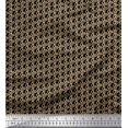 thumbnail image 1 of Soimoi Black Modal Satin Fabric Small Circle Geometric Fabric Prints By Yard 42 Inch Wide, 1 of 3