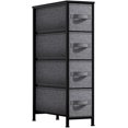 thumbnail image 1 of 4 Drawers Chest Dresser (Narrow) Black, 1 of 7