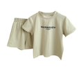 thumbnail image 1 of Chemises pour Filles Enfants Imprimé Ample Garçon Fille Poches Shorts Manches Courtes Col Rond Blouses Ensembles T-shirt, 1 of 3