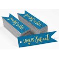 thumbnail image 2 of Inkdotpot Pack Of 100 Real Gold Foil Paper Tags Love Is Sweet Wedding Favor Hang Tags, 2 of 6