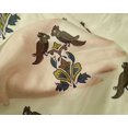 thumbnail image 4 of oneOone Silk Tabby Fabric Leaves|Bird & Floral Block Print Sewing Fabric BTY 42 Inch Wide, 4 of 4