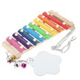 thumbnail image 2 of Chicken Wooden Xylophone, Musical Instruments Colorful Hens Pecking Xylophone Safe Natural With Mirror Bell 8 Metal Keys For Attracting Chicken, 2 of 8