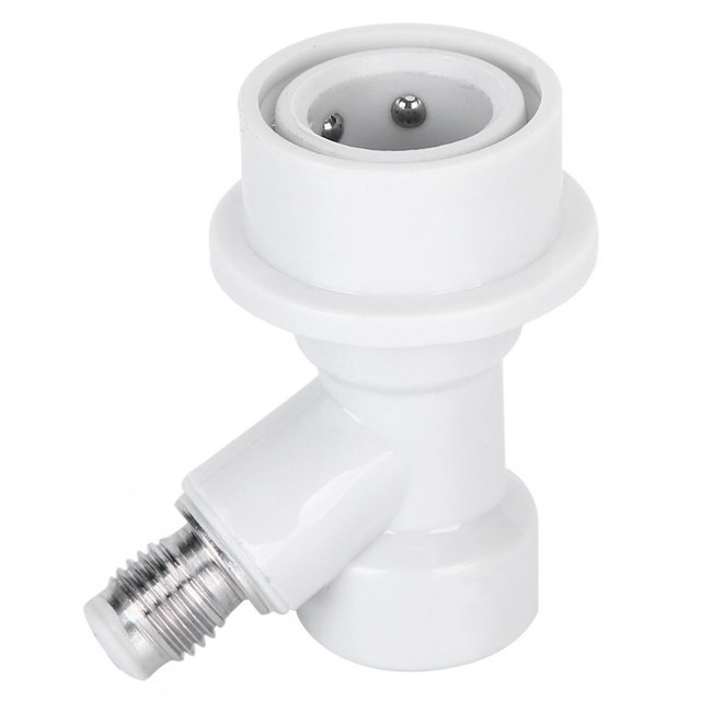 Stainless Steel Homebrew Beer Keg Connector with Plastic Ball Lock for Secure Dispensing and Long-Lasting Use